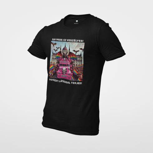 Puzsér - prémium póló - Vigyázat! Látással terjed!