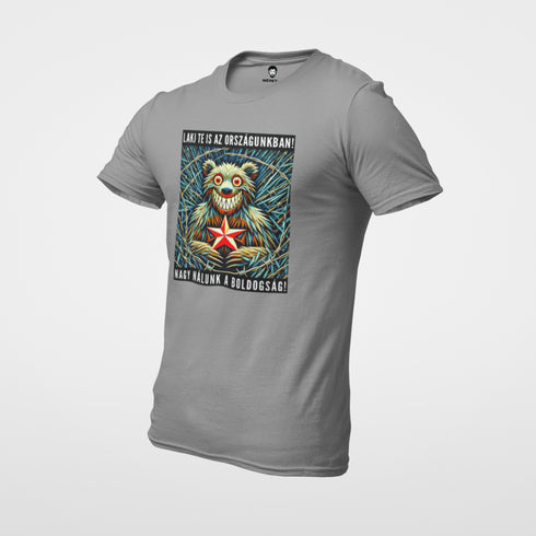 Puzsér - prémium póló - Boldog medve