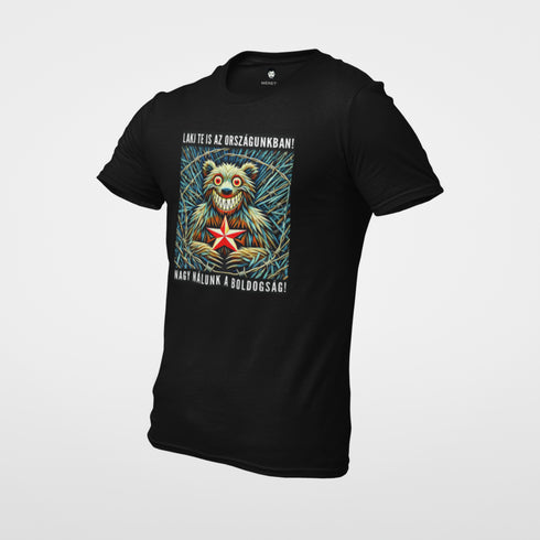 Puzsér - prémium póló - Boldog medve