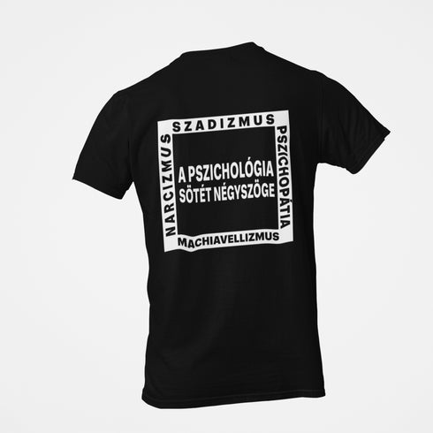 Puzsér - unisex póló - A pszichológia fényes és sötét négyszöge