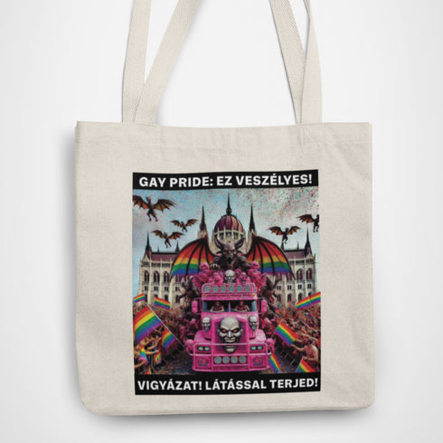 Puzsér - vászontáska - Vigyázat! Látással terjed!