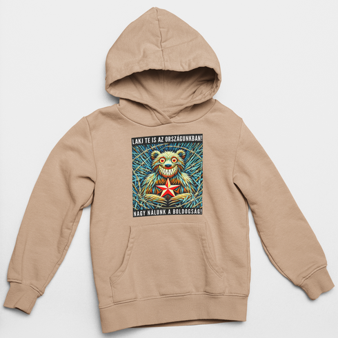 Puzsér - unisex pulóver - Boldog medve