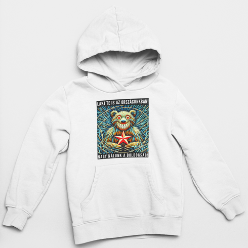 Puzsér - unisex pulóver - Boldog medve