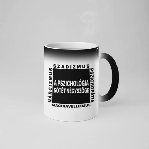 Puzsér - Színváltós bögre - A pszichológia fényes és sötét négyszöge