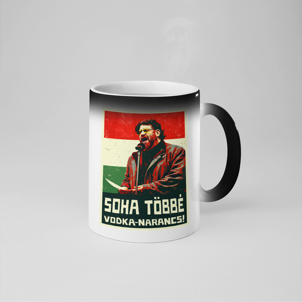 Puzsér - Színváltós bögre - Soha többé vodka-narancs